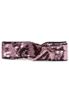 GUCCI Twisted squined tulle and silk-satin headband