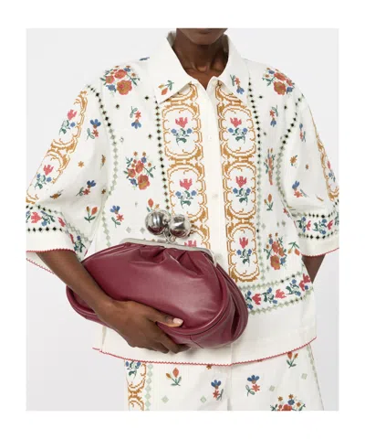 Weekend Max Mara Medium-sized Pasticcino Shoulder Bag In Ruby Colour