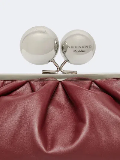 Weekend Max Mara Medium-sized Pasticcino Shoulder Bag In Ruby Colour