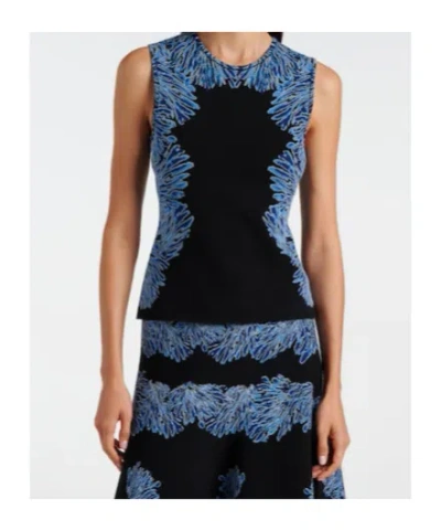 Ulla Johnson Aylin Knitted Jacquard Tank Top In Black