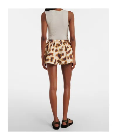Christopher Esber Printed Cotton Shorts In Multi