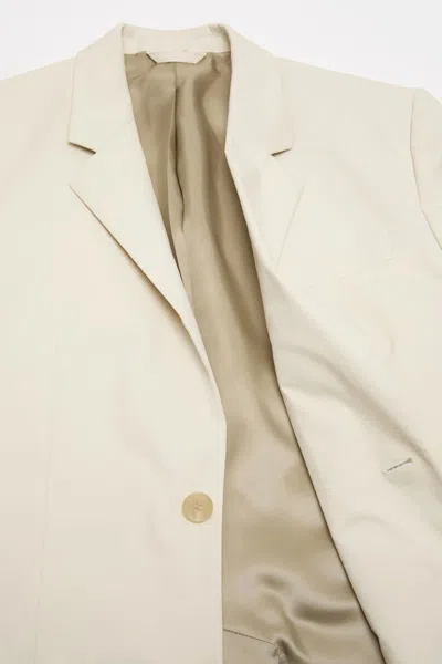 Acne Studios Single-breasted Suit Jacket In White