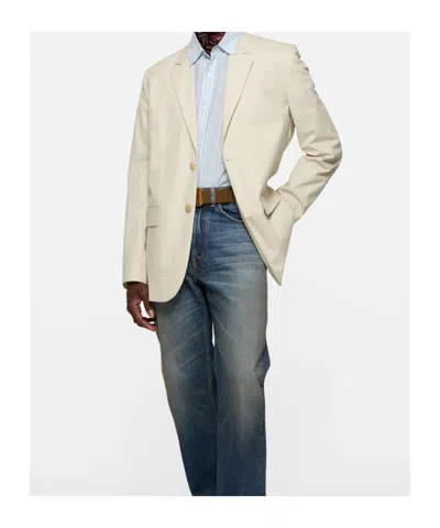Acne Studios Single-breasted Suit Jacket In White