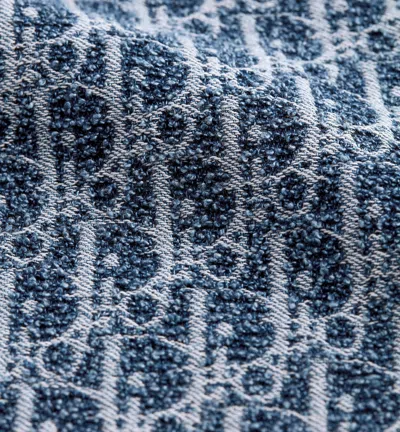 Dior Logo Pattern Silk Shorts In Blue