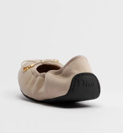 Dior Cœur Ballet Flat In Neutral
