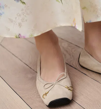 Dior Cœur Ballet Flat In Neutral