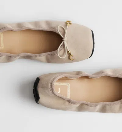 Dior Cœur Ballet Flat In Neutral