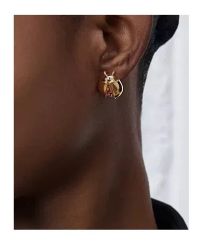 Dior Lady Spark Stud Earrings In Yellow