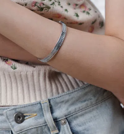 Dior Night Code Bangle In Silver