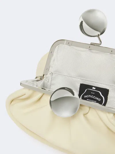 Weekend Max Mara Pasticcino Medium Shoulder Bag In Ivory White