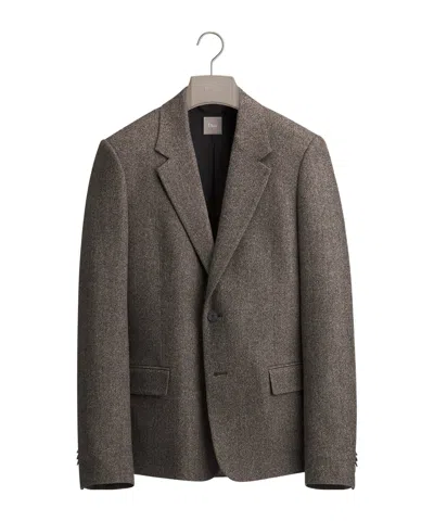 Dior Single-breasted Jacket In Brown
