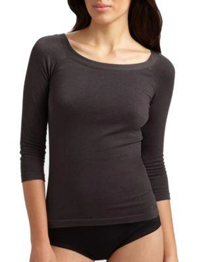 Shop Wolford Cordoba Pullover In Anthracite