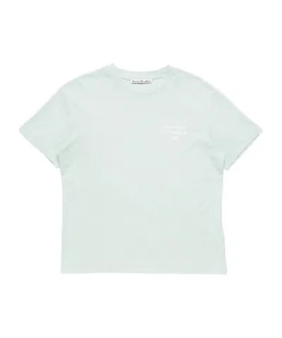 Acne Studios Distressed Logo T-shirt In Green