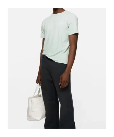 Acne Studios Distressed Logo T-shirt In Green
