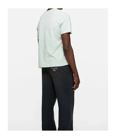 Acne Studios Distressed Logo T-shirt In Green