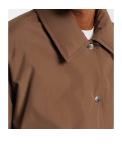 Jil Sander Techincal Down Jacket In Brown
