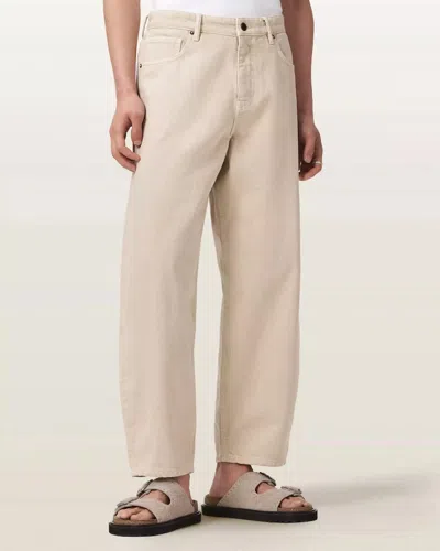 Allsaints Belt Loop Jeans In Neutral