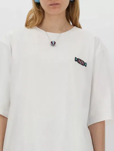 Fiorucci Candy Patch Embroidered Short Sleeve Shirt In Neutral