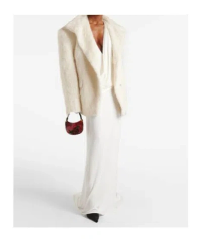 Magda Butrym Alpaca-blend Jacket In White