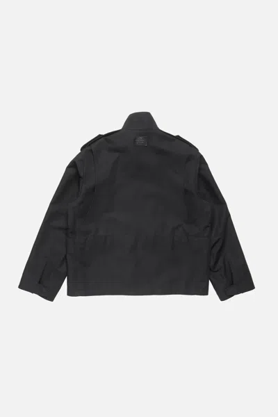 Acne Studios Cotton Satin Blouson Jacket In Black
