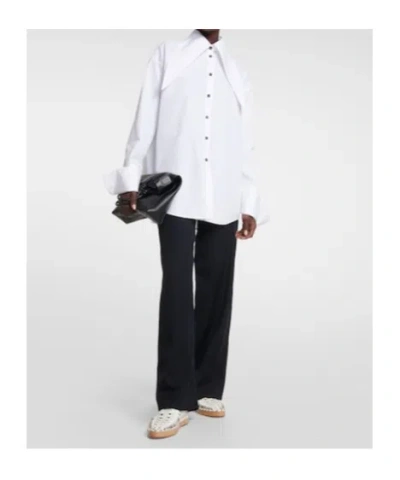 Jil Sander Leather Mocassins In White