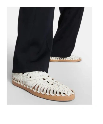 Jil Sander Leather Mocassins In White