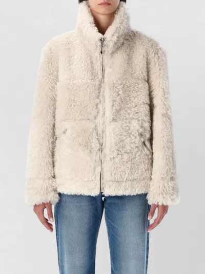 Urbancode Reversible Faux Fur Bomber Jacket In Brown