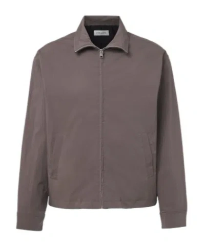 Frame Cotton-blend Jacket In Brown