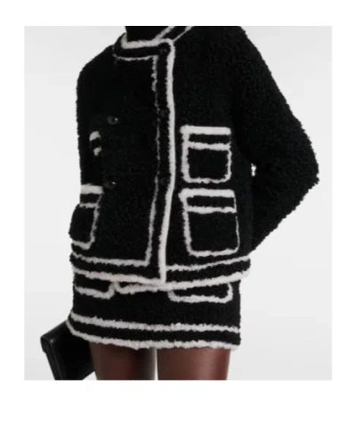 Blancha Shearling Jacket In Black