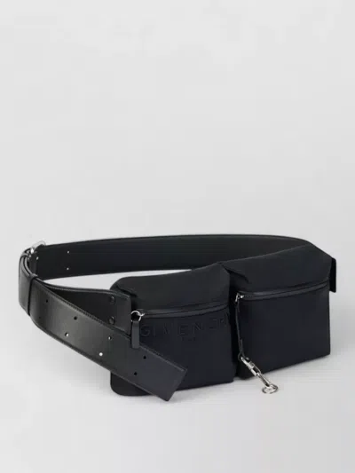 Givenchy Multipocket Belt Bag Silver Tone Hardware
