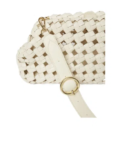 Marella Unstructured Clutch In White