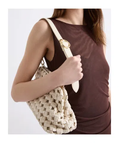 Marella Unstructured Clutch In White