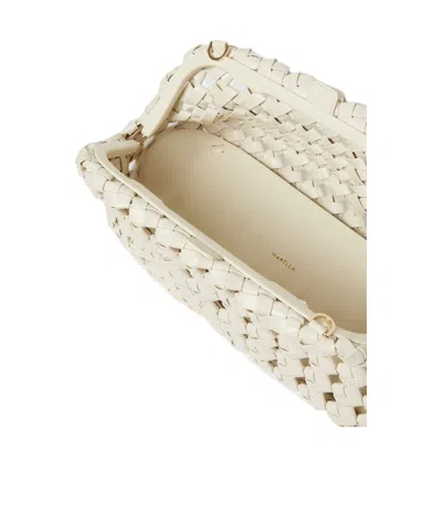 Marella Unstructured Clutch In White