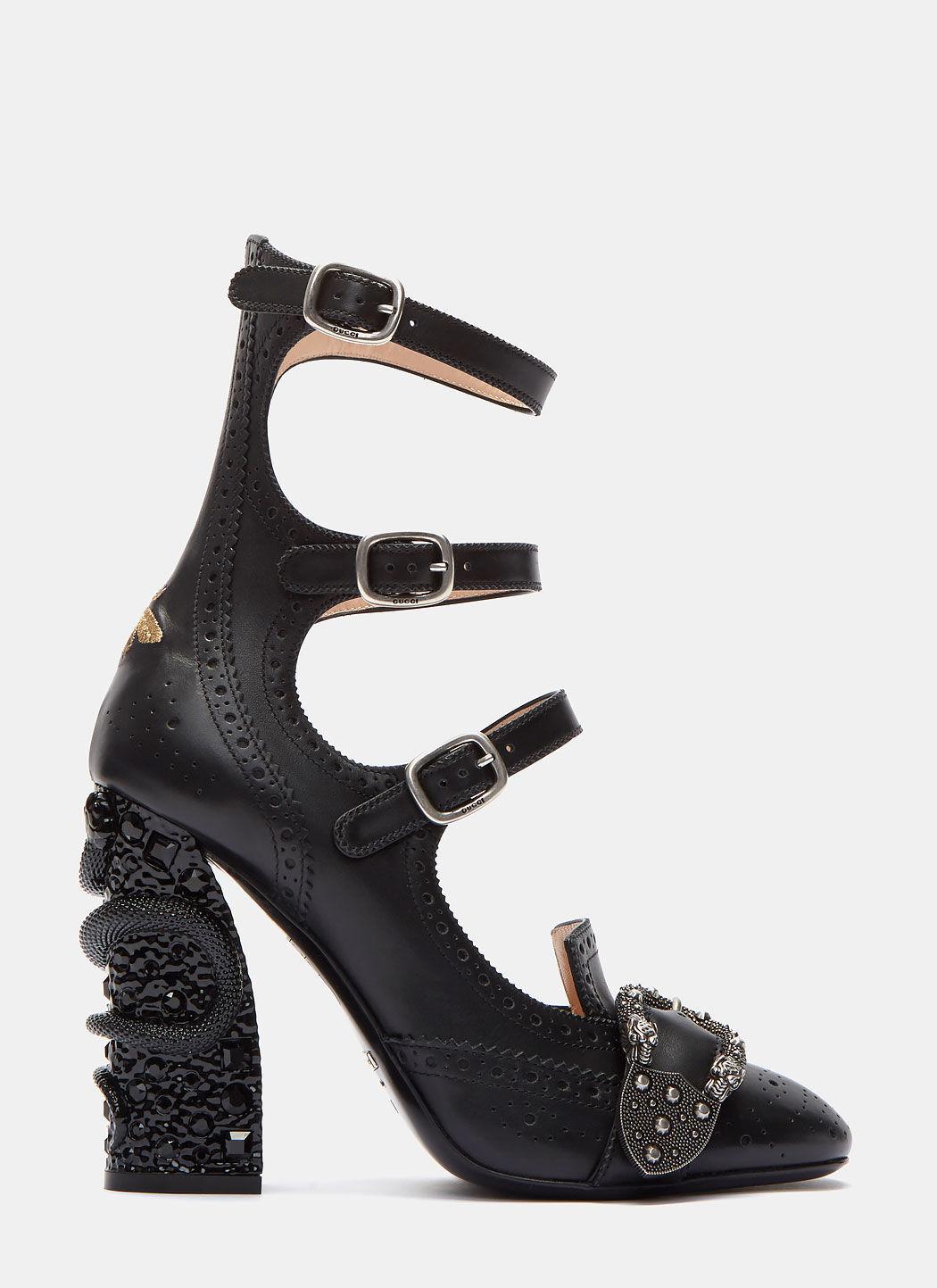 gucci snake sandal heels