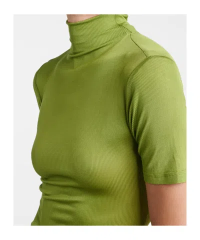 Christopher Esber Pleated Detail Dress In Green