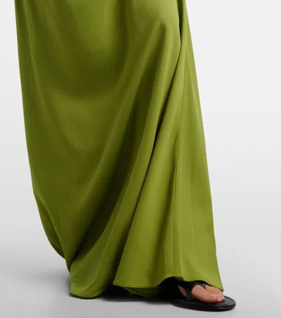 Christopher Esber Pleated Detail Dress In Green