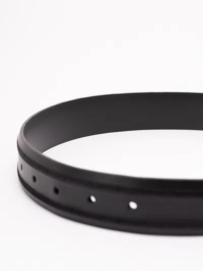 Orciani Monaco Leather Belt In Black