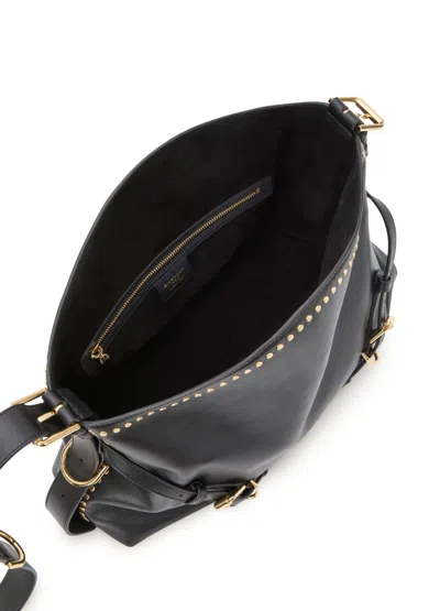 Givenchy Voyou Medium Leather Shoulder Bag In Black