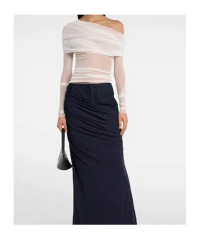 Christopher Esber Draped Silk Top In Multi