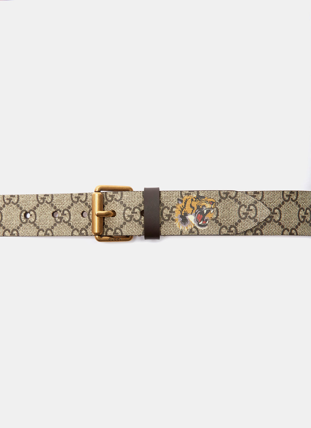 tiger print gg supreme belt