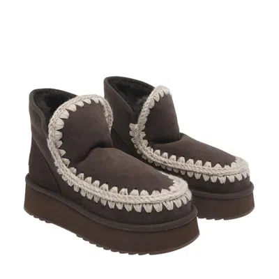 Mou Platform Boots In Brown
