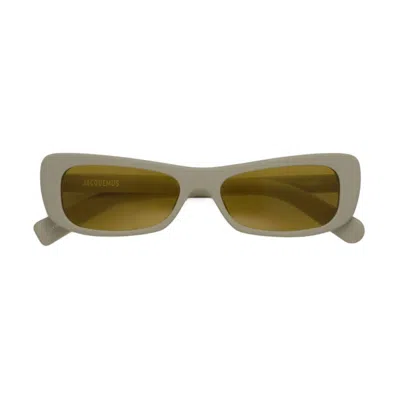 Jacquemus Ladies Black Rectangular Sunglasses Jac/55 ?7 In ["orange"]