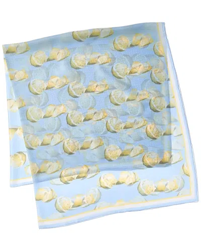 Givenchy 4g Silk Scarf In Blue