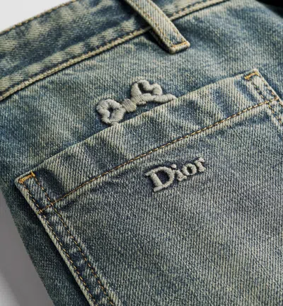 Dior Flared Jeans In Gray