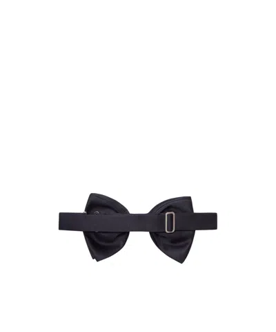 Tagliatore Solid Color Bow Tie In Black
