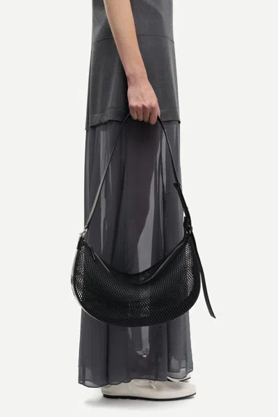 Samsoe & Samsoe Mesh Shoulder Bag In Black