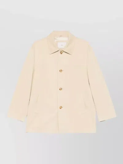 Dunst Vegan Leather Jacket Collared Front Pockets In Pink