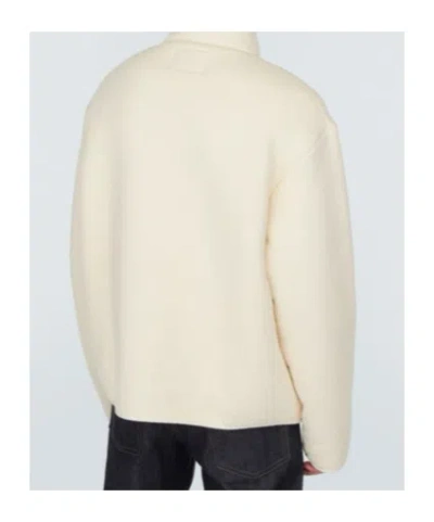 Jil Sander Cotton-fleece Jacket In White