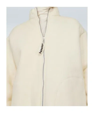Jil Sander Cotton-fleece Jacket In White