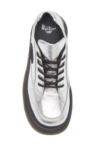 Dr. Martens Buzz 5i Mixed Media Platform Sneaker In Silver